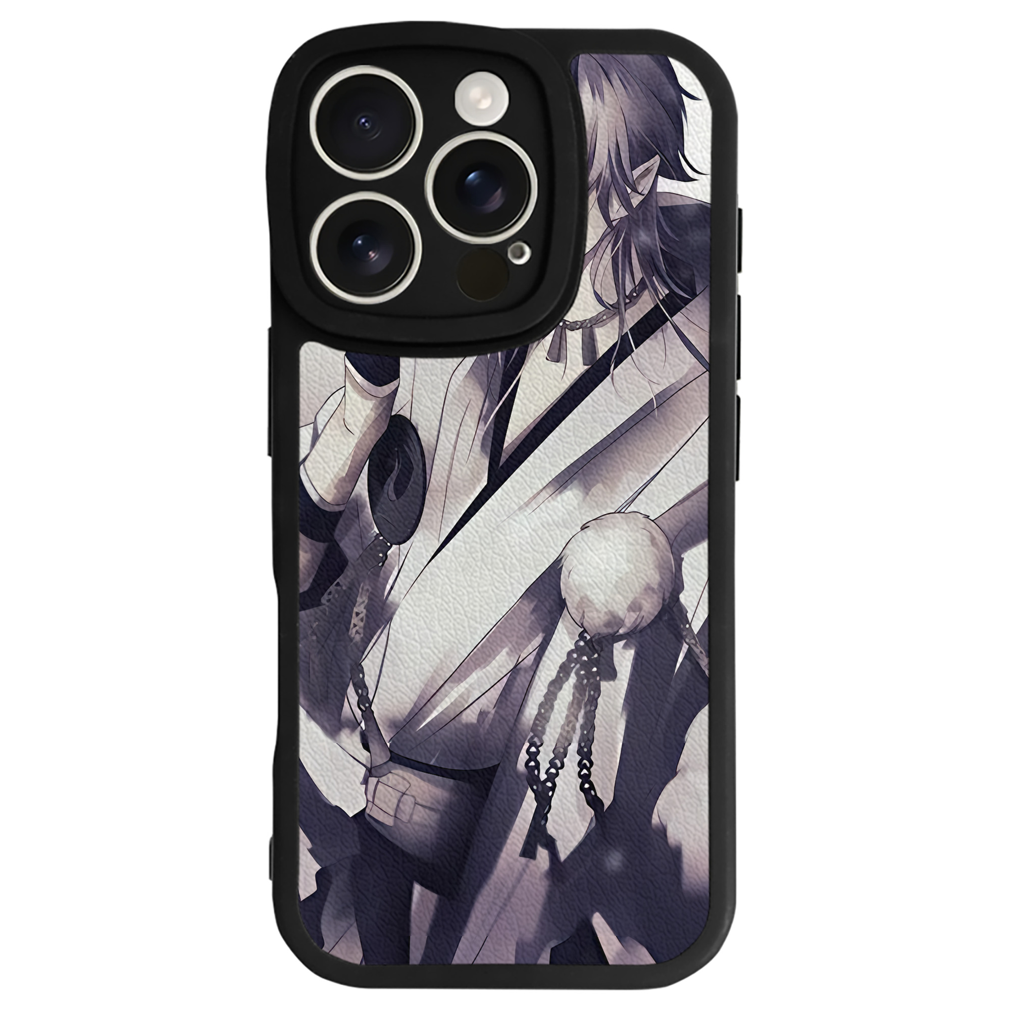 （画像用） 刀剣乱舞 Touken Ranbu 【iPhone 16シリーズ対応】シリコンスマホケース（レザー調） 材質：シリコン